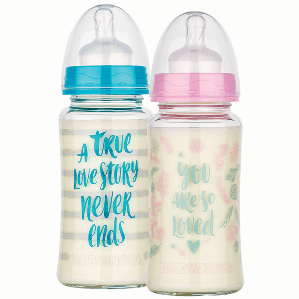 Стаклено шише со широко грло, 230мл.